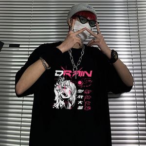 Mens dames Japanse anime meisje grappige print mannelijke t-shirt streetwear mode hiphop tee harajuku t shirt heren esthetische tops