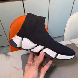 Mens Womens Knit Sock Shoes Top QualityHigh Cut Chaussettes Fashion Outdoor Platform Dress Shoe Taille 35-45