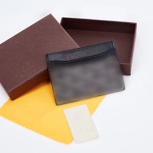 Hommes Femmes Luxurys Porte-cartes Portefeuille Mini Sacs à monnaie Porte-monnaie en cuir Véritable Lettre Designer Portefeuilles avec sac à poussière Boîte d'origine