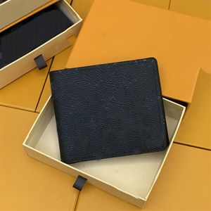 Portefeuille Oliver RFID pour hommes et femmes avec poche avant minimaliste et sûre, articles en cuir lisse de luxe, livré dans une boîte cadeau 270Y