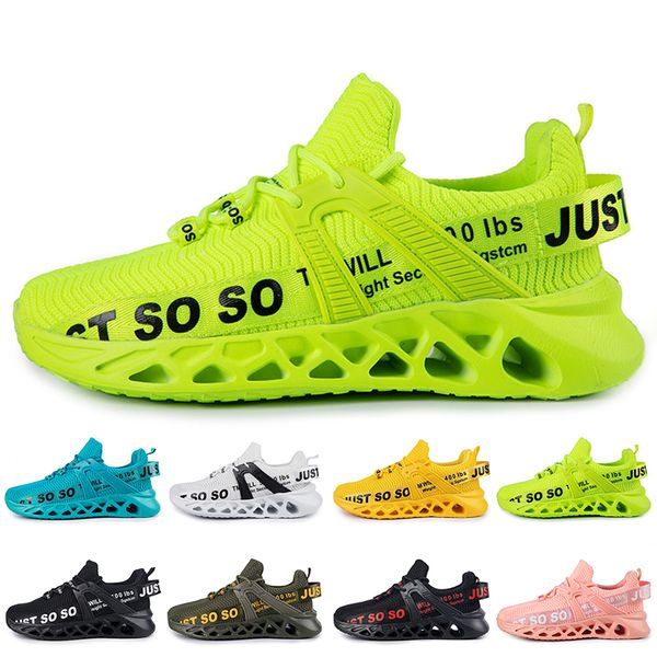 Mentilles Femmes Running Hotsale Chaussures Trainers Triple Noirs Blancs Red Yellows Purples Green Blue Lights Orange Lights Pink Breathable Outdoors Sports Sneakers Gai