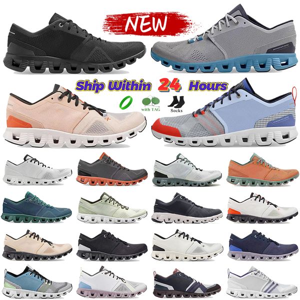 Hommes Femmes Chaussures de course x 3 Shift Sneakers x3 cloudmonster Blanc Noir Niagara Ash Alliage Gris Plomb Curcuma Designer Chaussure Hommes Baskets En Plein Air Mesh Sport Formateurs