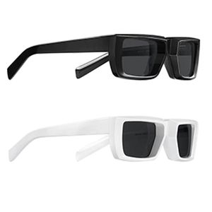 Gafas de sol para mujer para hombre Runway SPR 24Y Blanco y negro Clásico Convexo Estereoscópico Marco grueso Estilo de verano Casual Vacaciones en la playa Anti-UV400 Con caja original