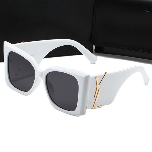 Lunettes de soleil pour hommes et femmes, lunettes de soleil de styliste, lettres de luxe, monture lettre, lunettes de soleil pour femmes, surdimensionnées, polarisées, nuances senior, Protection UV AAAA