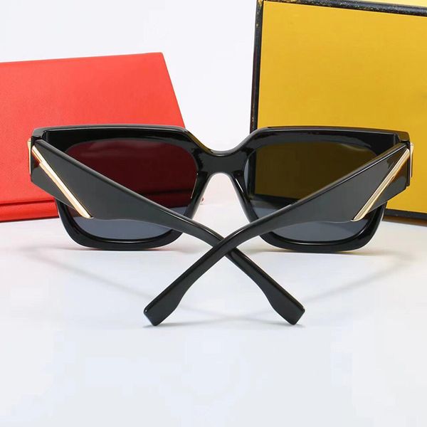 Gafas de sol para mujer para hombre Gafas de sol de diseñador Letras F Gafas grandes de lujo Marco Gafas de sol Fit Hombres Damas Gafas de conducción Gafas de moda