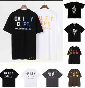 Hommes Femmes T-shirts Galeries Depts Designer Summer Gallary Chemises Alphabet Imprimé Étoile Même Col Rond T-shirt À Manches Courtes Pour Hommes Et Femmes T-shirts Oversize