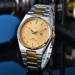 Heren dames TISSOTITYS 1853 horloge designer luxe quartz uurwerk horloges qualit maat 42MM roestvrijstalen band saffier Orologio heren PRX Horloges #2233