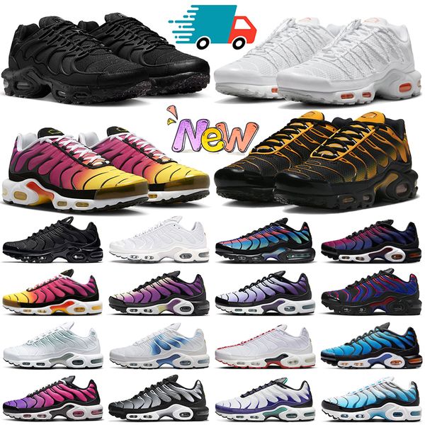 tns hommes femmes chaussures de course tn plus 3 Terrascape Atlanta utilitaire triple noir Clean White Fuchsia UNC Hyper Blue hommes baskets de sport en plein air