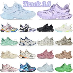 Hombres Mujeres Track 3 3.0 Zapatos para correr Tamaño 36-45 Triple blanco negro Zapatillas Tess.s. Entrenador de cuero Gomma, plataforma estampada de nailon, deportes al aire libre, entrenadores