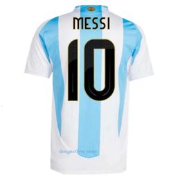 Mens survêtement pour femmes Messis Argentinas Soccer Shirt America Camisetas Kid Kit National Team Home Football Shirt Di Maria Lautaro Martinez Player Fans Fit Dry Fit