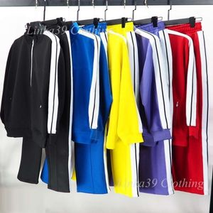 Suisses de survêtement pour femmes pour femmes costumes de créateurs de sports de sport de jogging sportifs décontractés à manches longues 2 pcs sportspants street veste zip veste sportif