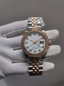 montre femme homme Montre de luxe montres diamant montre de luxe montres de luxe automatiques de Noël taille en or rose 36MM verre saphir montres de créateurs étanches