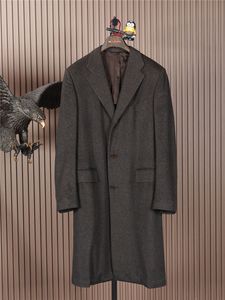Veste longue décontractée en laine pour hommes, kiton automne-hiver, poils de chameau
