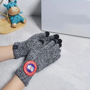 Herenwollen handschoenen Luxe designerhandschoen voor dames Waterdicht rijden Plus fluwelen Nieuwe heren thermische fitnessmotorfiets