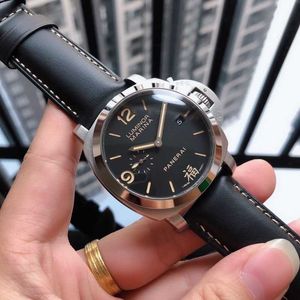 Mens polshorloge luxe horloges Designer Watch Sapphire Glass 44 mm 13 mm automatische mechanische beweging koehide horlogeband BD83