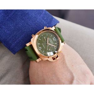 Herenpolshorloge Luxe horloges Designerhorloge voor mechanisch automatisch uurwerk Saffierspiegel 47 mm rubberen horlogeband Sporthorloges Ij4o
