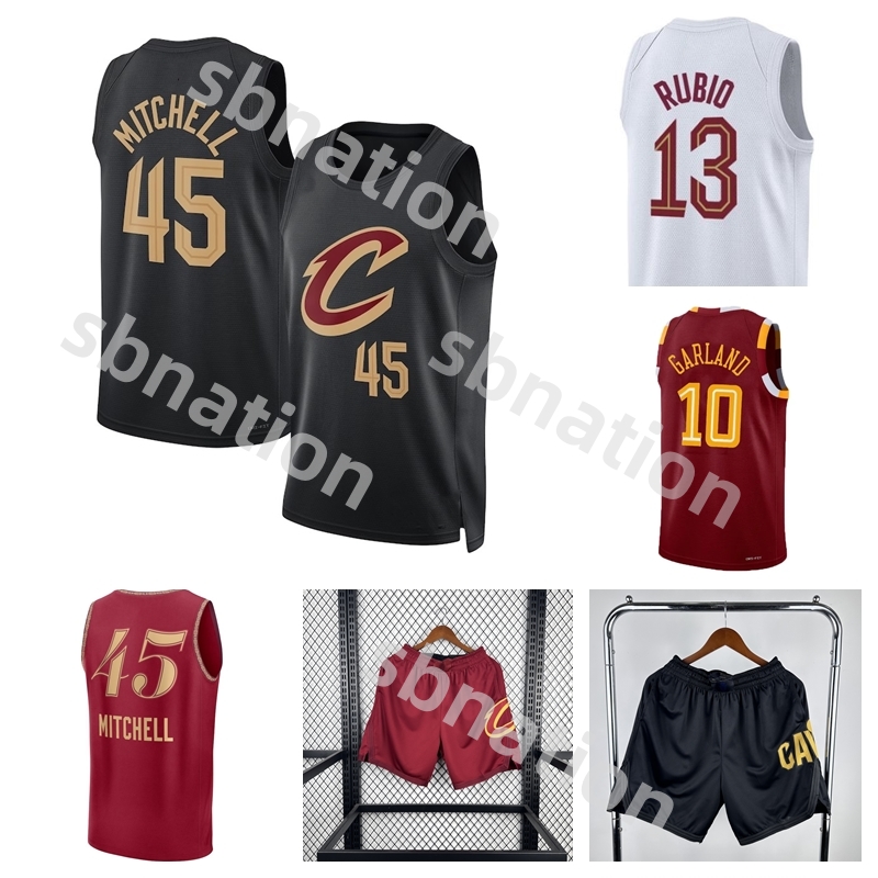 Mens Youth 23 LeBron Donovan Mitchell James Darius Garland Basketball Jersey Evan Mobley Jarrett Allen Kids 2023 2024 City Shirt 45 10