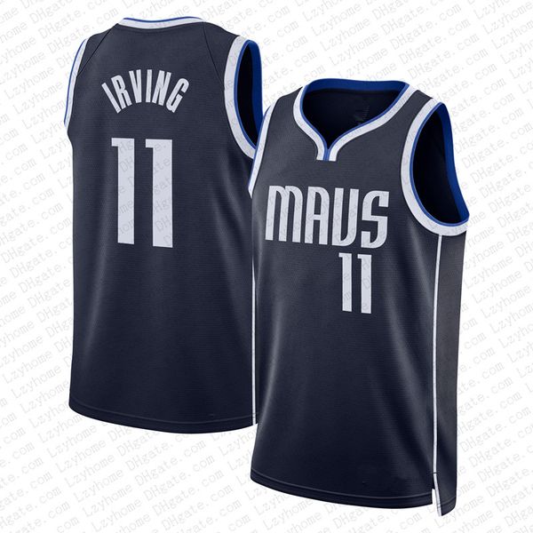 Mens Jerseys Basketball Luka Doncic Kyrie Irving Basketball Dirk Nowitzki City 77 11 Blue Kids Black Edition Jersey Green 2023 202 6452