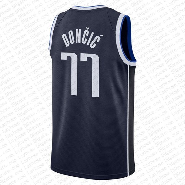 Mens Youth Luka Doncic Kyrie Irving Basketball Jerseys Dirk Nowitzki City 77 11 Blue Kids Black Edition Jer Green Jer