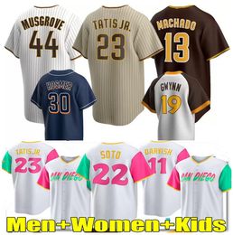 Jeunesse des hommes Manny Hado Fernando Tatis Jr. Padres Joe Musgrove Xander Bogaerts Tony Gwynn Shirts Ed Kids Baseball Jerseys