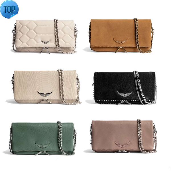 Hommes Zadig Luxurys Pochette Rock Pochette Swing Your Wings Sac à main Voltaire Designer Cuir Classique Femmes Cross Body Totes Chaîne Maquillage Flap Lady6