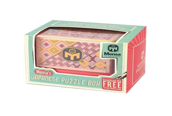 MENSA Japonais en bois secret Puzzle Box teaser pour enfants pour enfants Brain IQ Test Toys 2012187564877