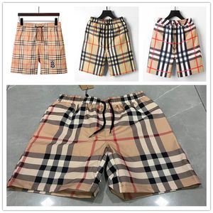 Vêtements pour hommes et femmes Designer Summer Casual Hip Street Shorts Maillot de bain à séchage rapide Plaid Rayé Imprimer Beach Resort Casual Hip Shorts M-3XL