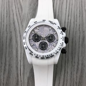 Montres pour hommes et femmes Roler 3 types 5G montre de luxe d'usine lunette en céramique blanche saphir automatique chronographe 4130 étanche avec boîte numéro de série mat X