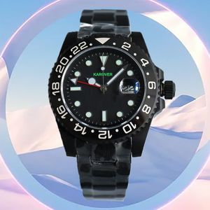 Menwatch Designer Watchs 40 mm All Noir Automatic Mécanique mode classique Style en acier inoxydable étanché