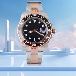 herenhorloge luxe horloges 40 mm automatisch mechanisch uurwerk Premium roestvrij staal Blauwe horloges Modehorloge Cadeauhorloges Hoge kwaliteit substijl horloge
