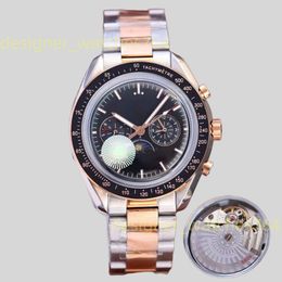 Menwatch Mens Watch Luxury Designer kijkt van hoge kwaliteit Moon Watch Timer Relojes keramische bezel volledig automatische mechanische beweging horloges voor mannen Montre de Luxe