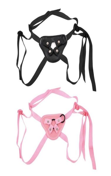 Menómeno Sexy Juguetes para adultos Pantalones Strapon Realistic Dildo para toyes de consolador con anillos Strapon Harness Belt Games Drop1502280