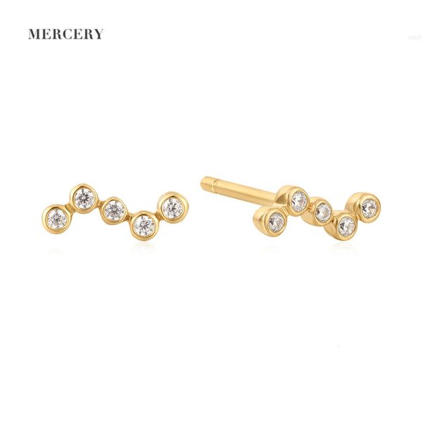 Bijoux Mercery Summer 2023 Broupe d'oreille en diamant naturel Design unique 14K SUX GOLD SUX POUR FEMMES