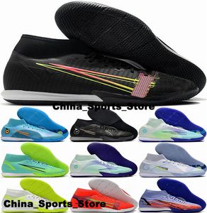 Mercurial Superfly 8 Elite IC IN Heren Maat 12 CR7 Voetbalschoenen Voetbalschoenen Eur 46 Indoor Turf Sneakers botas de futbol Us12 Dream Speed Us 12 Witte Voetbalschoenen