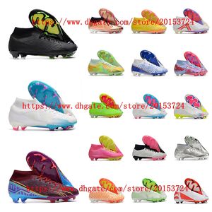 Mercurial Superfly IX Academy FG Voetbalschoenen Cleats Voetbalschoenen Zwart Wit