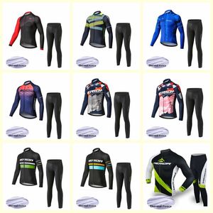 MERIDA équipe cyclisme hiver thermique polaire jersey pantalons ensembles hommes Sports de plein air vélo vêtements vélo vêtements U92415