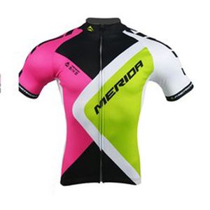 MERIDA Team Maillot de cyclisme à manches courtes pour hommes Chemises de course sur route Hauts de vélo Été Respirant Sports de plein air Maillot S21042668