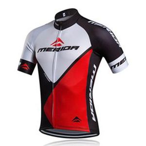 Maillot de cyclisme à manches courtes pour hommes de l'équipe MERIDA Chemises de course sur route Hauts de vélo Été Respirant Sports de plein air Maillot S21042665