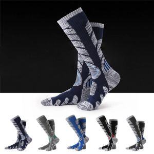 Merinowol Thermal Ski Socks For Men Dames Winter Lang Warm Warm Buiten Sports Skiën Snowboarding Performance Stocking Wandelen