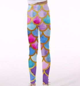 Sirène enfants 3D Leggings enfants bébé pantalon imprimer ookie Dessert fête filles décontracté Fitness Leggings LJJK18498657770