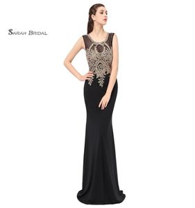 Mermaid Lace Beads Sexy Black prom feestjurken 2019 Sexy elegante vestidos de festa avond gelegenheid mouwloze jurk lx3607973705
