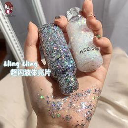 Escamas de sirena Glitter Glitter Shadow Gel Festival Accesorios Cosco de carrocería Shining Sequins Cream Stage Party Flash Decoración 240415