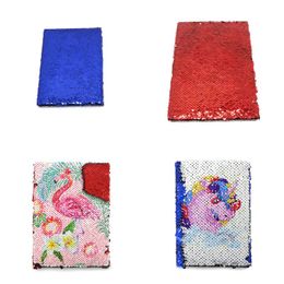 Mermaid Pailletten Sublimatie Blanco Notepad Unicorn Flamingo Flipping Change Notepads Red Blue Note Pad Home School Student 15 8EX G2