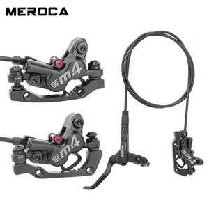 Meroca M4 Bicycle MTB Brake Hydraulische schijf 160 mm Rotor MTB Fietsolie 4 Zuigeronderdelen Cycling 231221