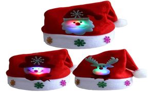 Joyeux Noël pour adulte LED Light Up Cap Santa Claus Snowman Elk Hat de Noël Gift7944884