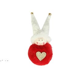 Merry Christmas Angel Pluche Doll Hanger Kerstboom Ornament Xmas Home Decor Nieuwjaar Leuke Kinderen Geschenken LLA10289