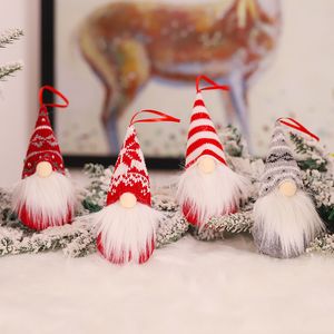 Merry Christmas Decorations ornamenten Zweedse Kerstman Gezichtsloze Gnome Doll Handmade ELF Toy Home Party Decor Gift