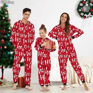 Vrolijk Kerstfeest Elanden Print Familie Pyjama Set Ouder-kind Bijpassende Outfits Casual Nachtkleding Kerstcadeau Jaar Kleding 231225