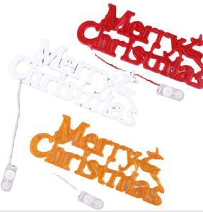 Signe lumineux avec lettres de joyeux noël, décorations de noël, lanterne LED, guirlande lumineuse suspendue