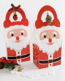 Boîte de cadeaux de papier joyeux Noël 2021 Santa Claus Candy Boîtes Conception personnalisée pour les fournitures de fête1545356